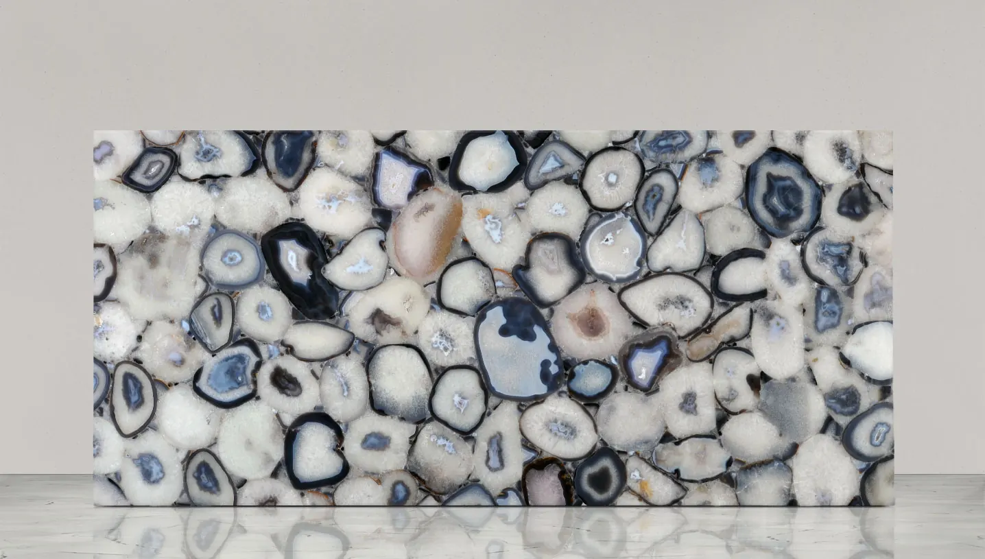 Agate Grey, агаты — образец натурального камня