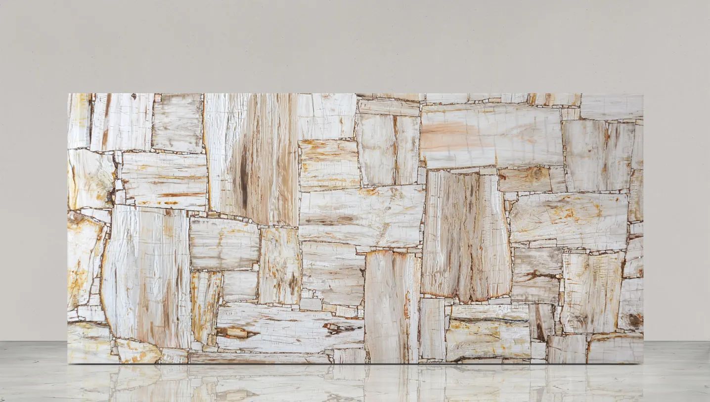 petrified wood ivory, полудрагоценные камни — образец натурального камня