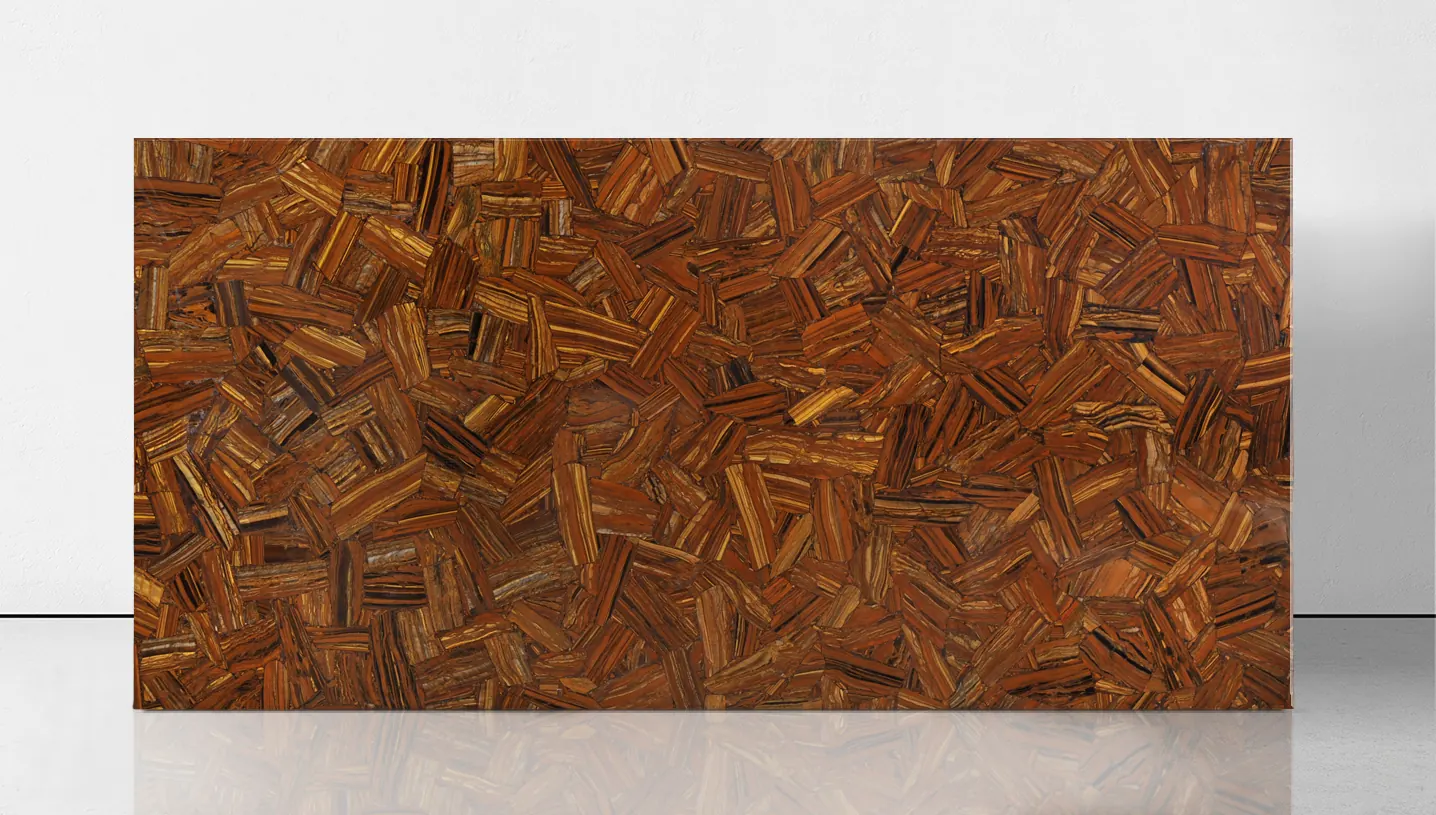 Tiger Eye Iron, полудрагоценные камни — образец натурального камня